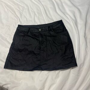 Garage Leather Mini Skirt